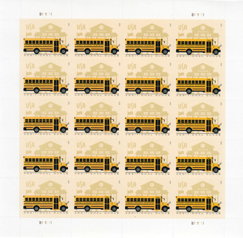 2023 school bus - stamps,