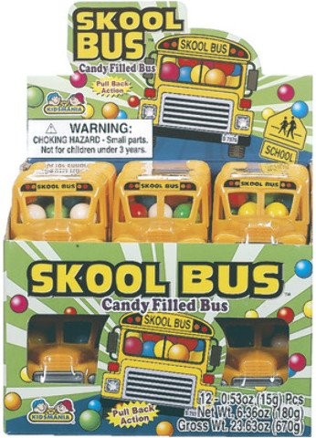 Skool bus with - skool, candy