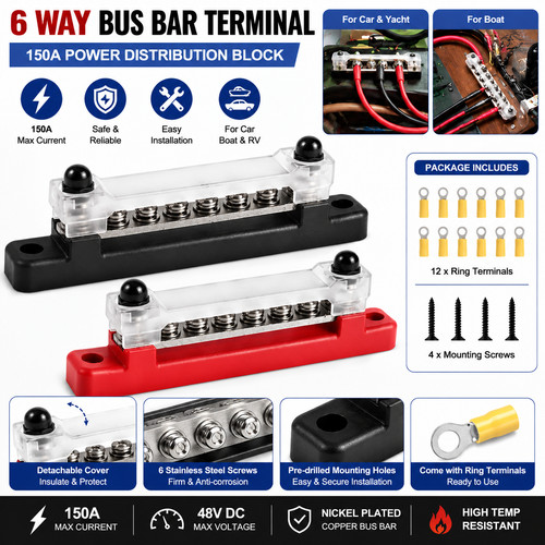 Way bus bar terminal - 6,